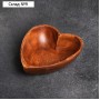 Салатница деревянная «С любовью», 12,5×10×4 см