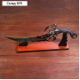 Сувенирный нож на подставке, скорпион на лезвии и рукоятке, 53,5 см