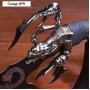 Сувенирный нож на подставке, скорпион на лезвии и рукоятке, 53,5 см