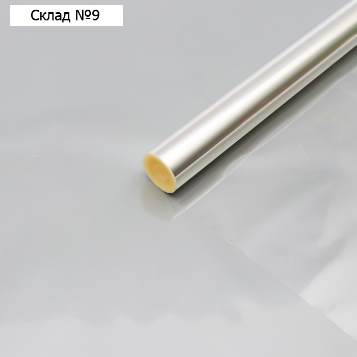 Плёнка для цветов прозрачная 0.6×46.5 м, 1000 г, 40 мкм