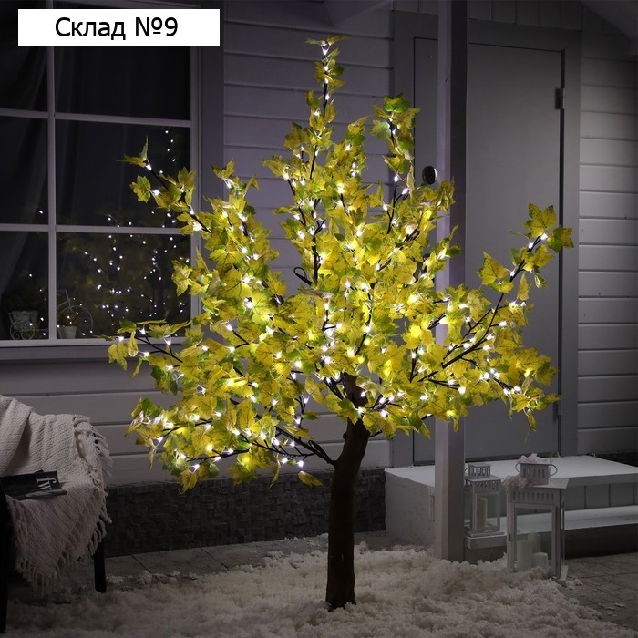 Светодиодное дерево «Клён» 1.8 м, 384 LED, постоянное свечение, 220 В, свечение белое