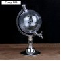 Башня пивная с воронкой «Земной шар», 1,9 л, цвет серебряный