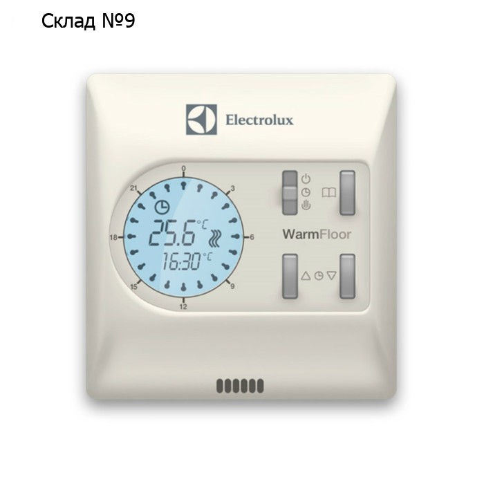 Терморегулятор Electrolux ETA-16, электронный, 16 А, 3600 Вт, датчик пола