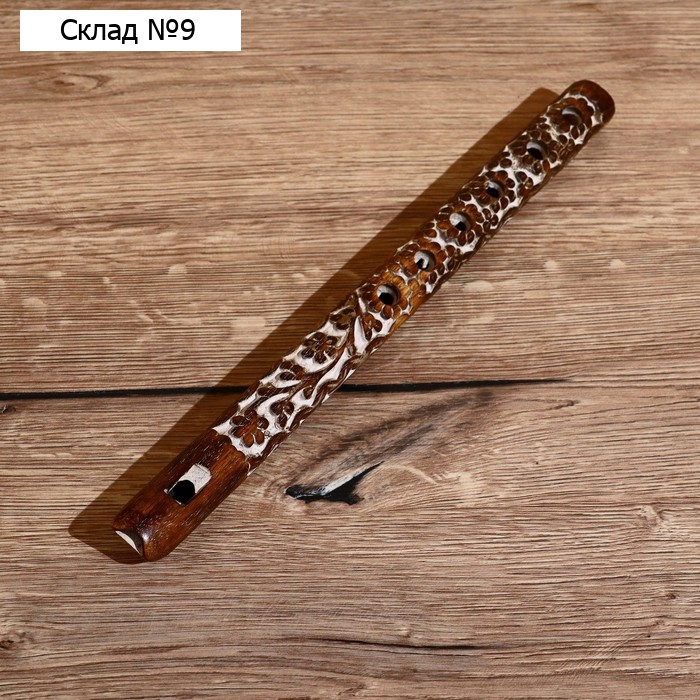 Флейта "Узор" дерево 33*2*2 см