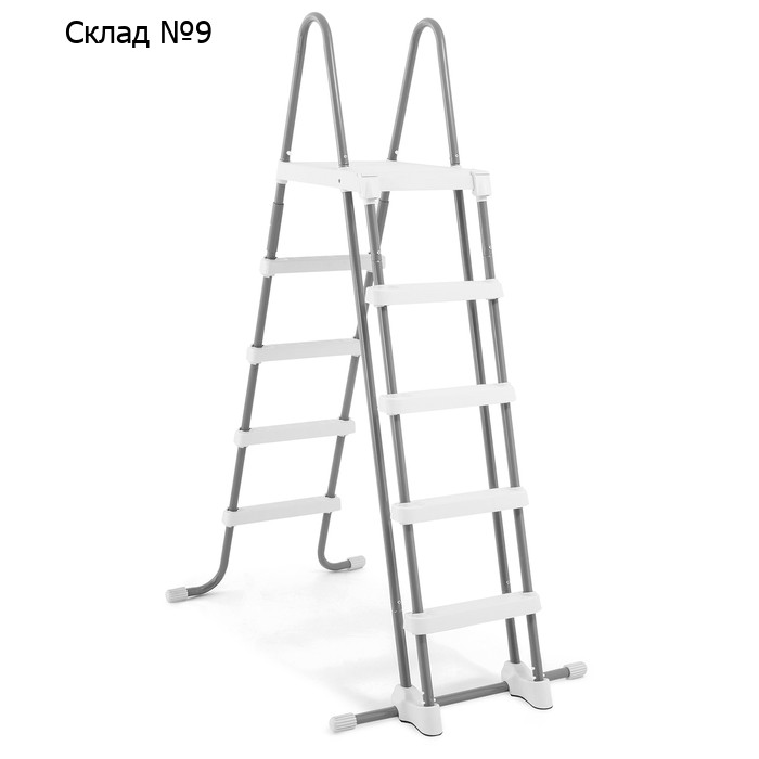 Лестница для бассейна h=130 см, со съёмными ступенями, 28077 INTEX