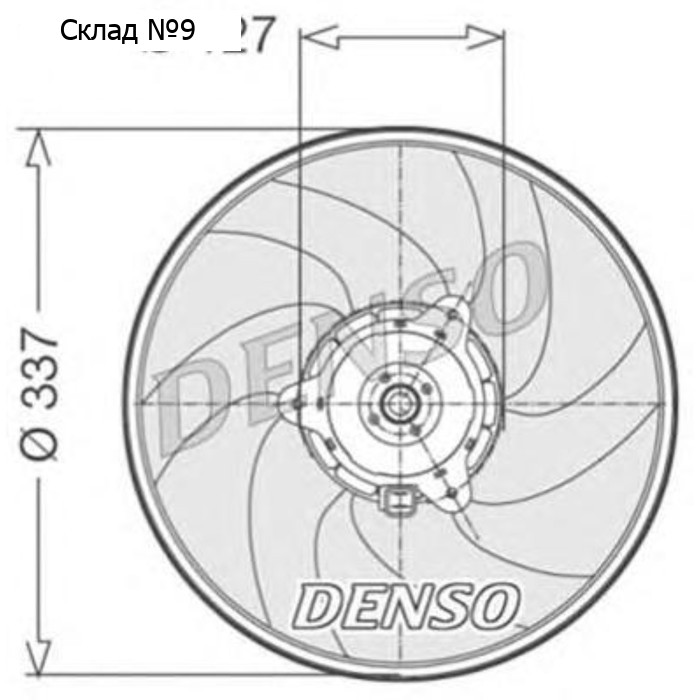 Вентилятор радиатора Denso DER21003
