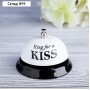 Звонок настольный "Ring for a kiss", 7.5 х 7.5 х 6 см