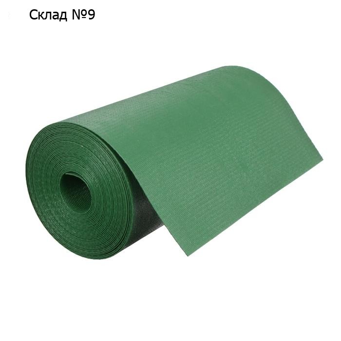Лента бордюрная, 30 см×10 м, толщина 1.2 мм, пластиковая, зелёная, Greengo