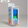 Свеча для торта музыкальная «Тюльпан», крутящаяся, синяя, 14.5×6 см
