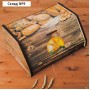 Хлебница деревянная Доляна «Колоски», 27×38×17 см