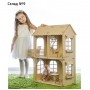 Кукольный дом, средний размер, фанера: 3 мм