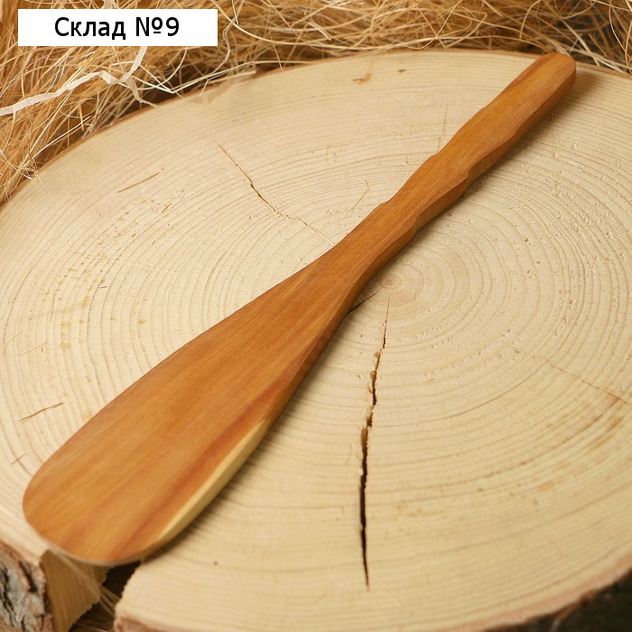 Лопатка, кухонная, с резной ручкой, можжевельник, 27 см,