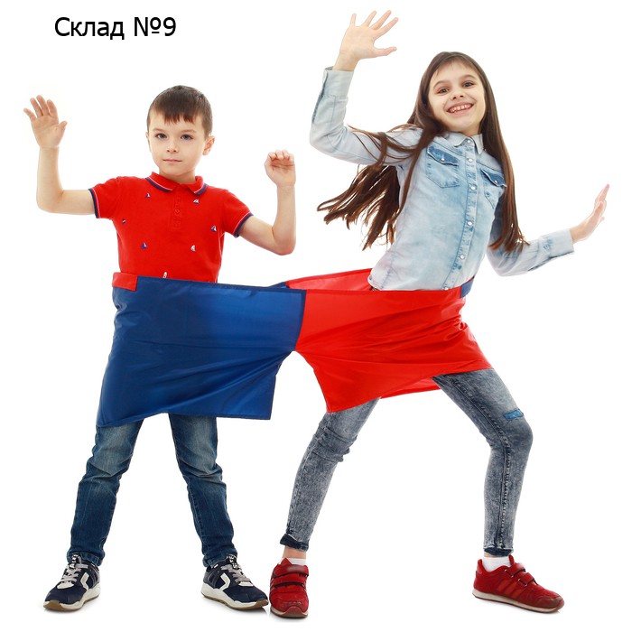 Шорты эстафетные для двоих, две штанины 40 x 40 см, цвета МИКС