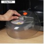 Крышка для СВЧ Виолет, d=26 см, с клапаном, пластик, серый