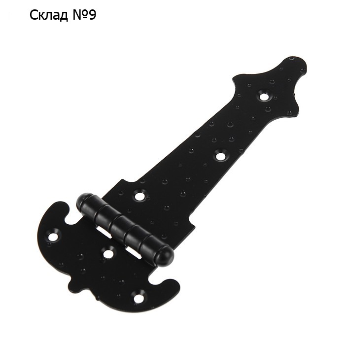Петля стрела фигурная, ПС-150-S, цвет черный матовый
