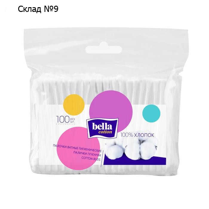 Ватные палочки Bella Cotton, 100 шт.