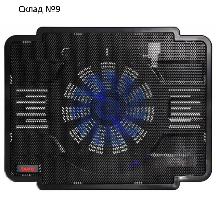 Подставка для ноутбука Buro BU-LCP140-B114 14" 1xUSB 1x 140ммFAN черная