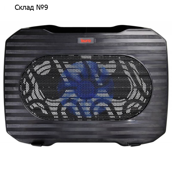 Подставка для ноутбука Buro BU-LCP156-B114 15.6" 1xUSB 1x 140ммFAN черная