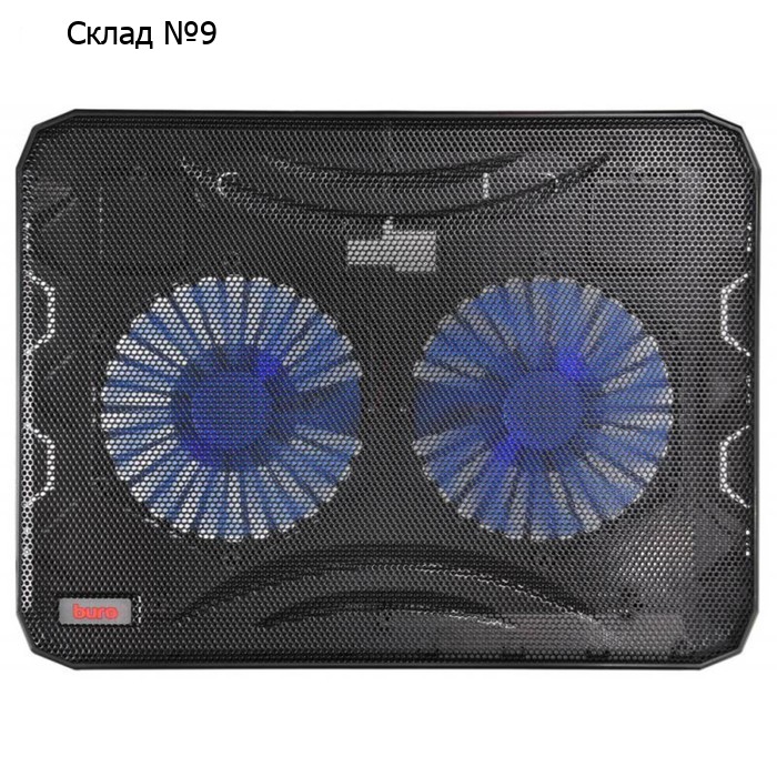 Подставка для ноутбука Buro BU-LCP156-B214 15.6" 1xUSB 2x 140ммFAN черная