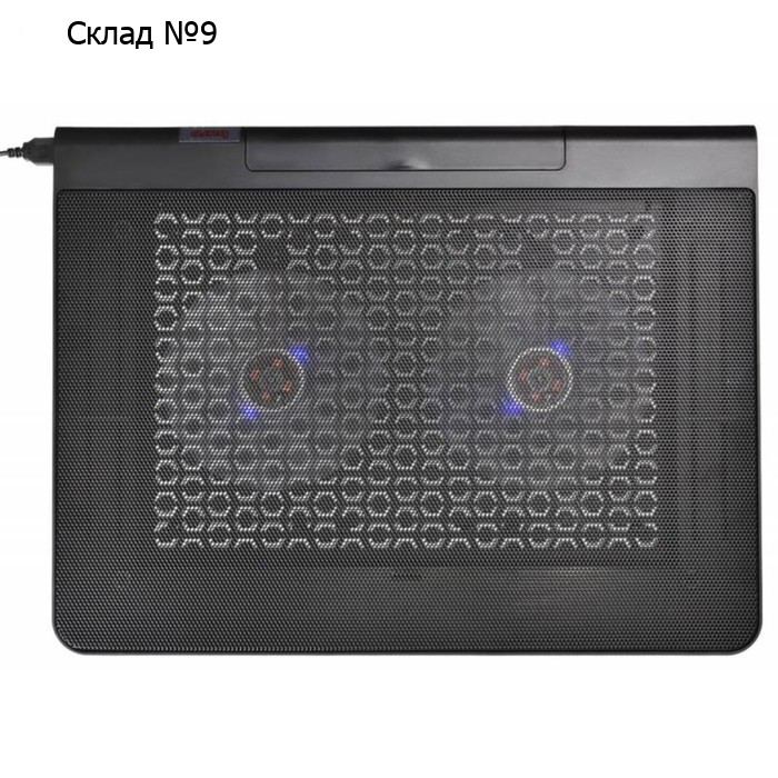 Подставка для ноутбука Buro BU-LCP170-B214 17" 2xUSB 2x 140ммFAN черная