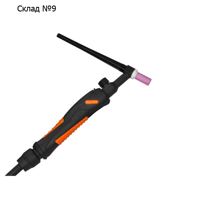 Горелка сварочная "СВАРОГ" TIG TS 9V (IOS9906), M12×1, ПН 35 %, 110 А, d=1-3.2 мм, 4 м