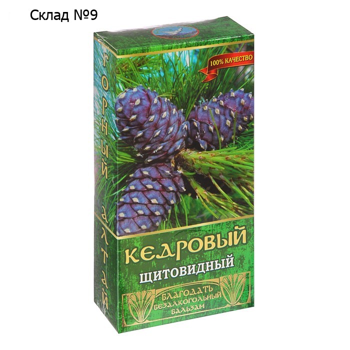 Бальзам безалкогольный "Кедровый" щитовидный, 250 мл