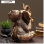Копилка для денег «Слон сидя», гипс, бронза, 40×23×29 см