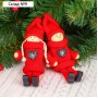 Елочная игрушка «Куколка в костюме», красная, МИКС