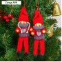 Елочная игрушка «Куколка в вязаном костюмчике», МИКС