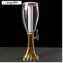 Башня пивная Gold, колба с подсветкой, 3 л, пластик, золотистая