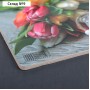 Доска разделочная деревянная Виктория «8 марта. Тюльпаны», 25×16,5 см