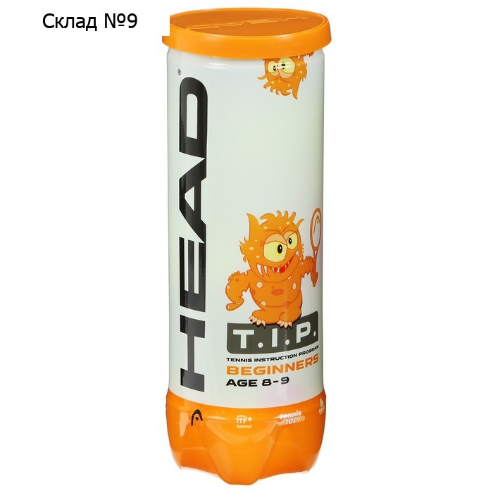 Набор мячей теннисных Head T.I.P Orange, цвет жёлтый