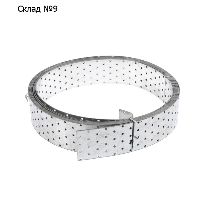 Лента монтажная перфорированная ТУНДРА krep, LM80, 10 м