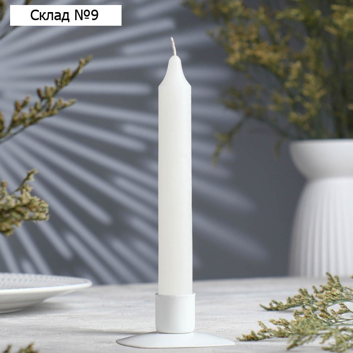 Хозяйственная свеча парафиновая, большая, 2.4×21 см, 80 г