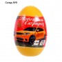 Металлическая машинка в яйце «Новогодний сюрприз», цвета МИКС