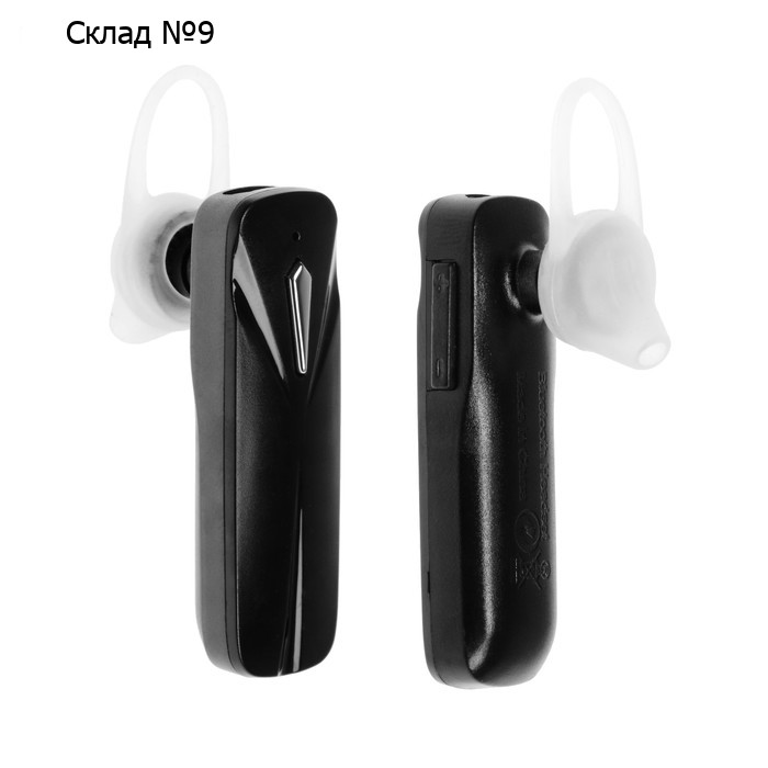 Bluetooth-гарнитура для телефона, W-49, беспроводная, крепление за ухо, черная
