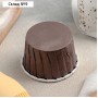 Форма для выпечки круглая Доляна «Шоколад с молоком», d=6,5 см, цвет коричневый