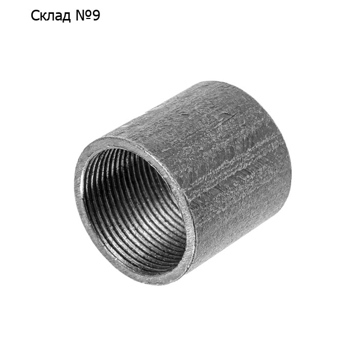 Муфта стальная 1 1/4", DN 32, PN 16, L=48 мм