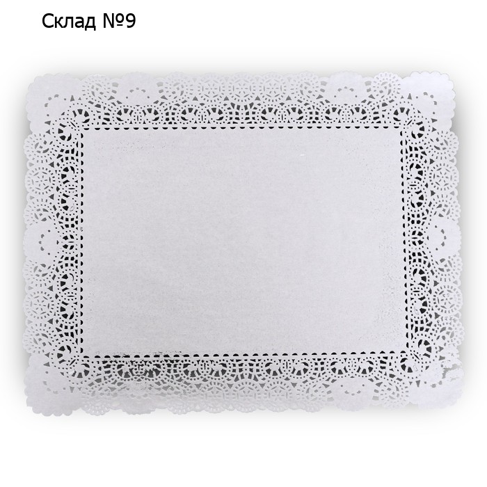 Салфетка для торта, прямоугольная, ажурная, 35 х 45 см