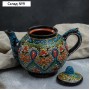 Чайник Риштанская керамика "Самарканд", 1 л, разноцветный микс