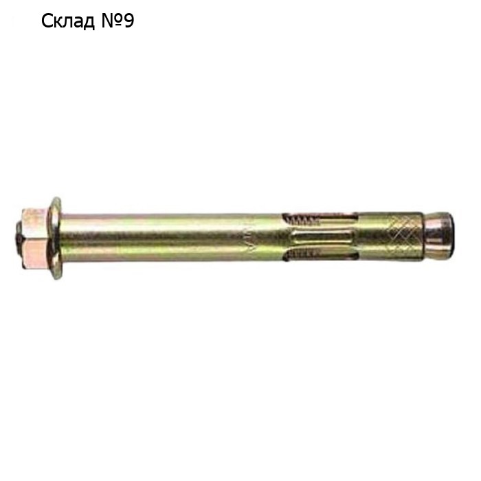 Анкерный болт Steelrex, с гайкой, оцинкованный, 10x140 мм, 50 шт
