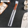 Нож для бисквита крупные зубцы, рабочая поверхность 30 см, деревянная ручка