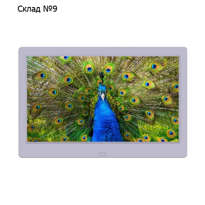 Цифровая фоторамка Digma PF-1043, 10.1", IPS, 1280x800, пластик, ПДУ, видео, белая