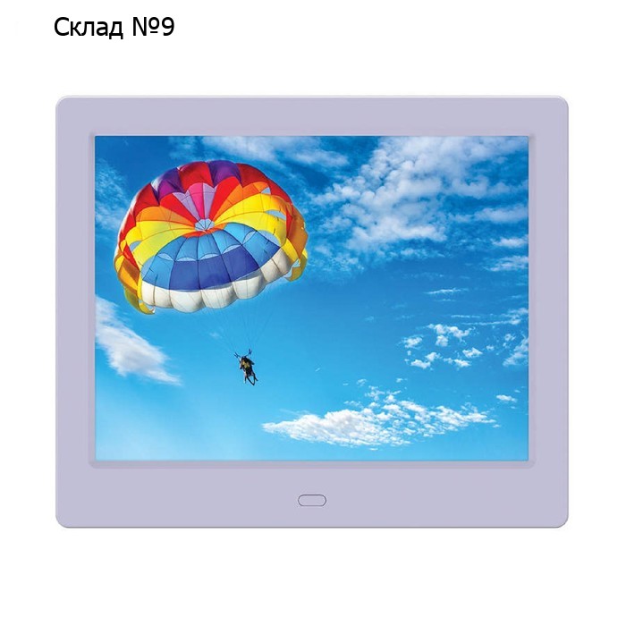 Цифровая фоторамка Digma PF-843, 8", 1024x768, IPS, пластик ПДУ, видео, белая