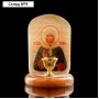 Икона «Ксения Петербургская», с подсвечником, селенит