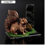 Сувенир "Белка с шишкой", 8х12х9 см, змеевик, гипс
