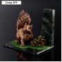 Сувенир "Белка с шишкой", 8х12х9 см, змеевик, гипс