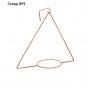 Держатель для кашпо, d = 17,5 см, с кронштейном, оранжевый