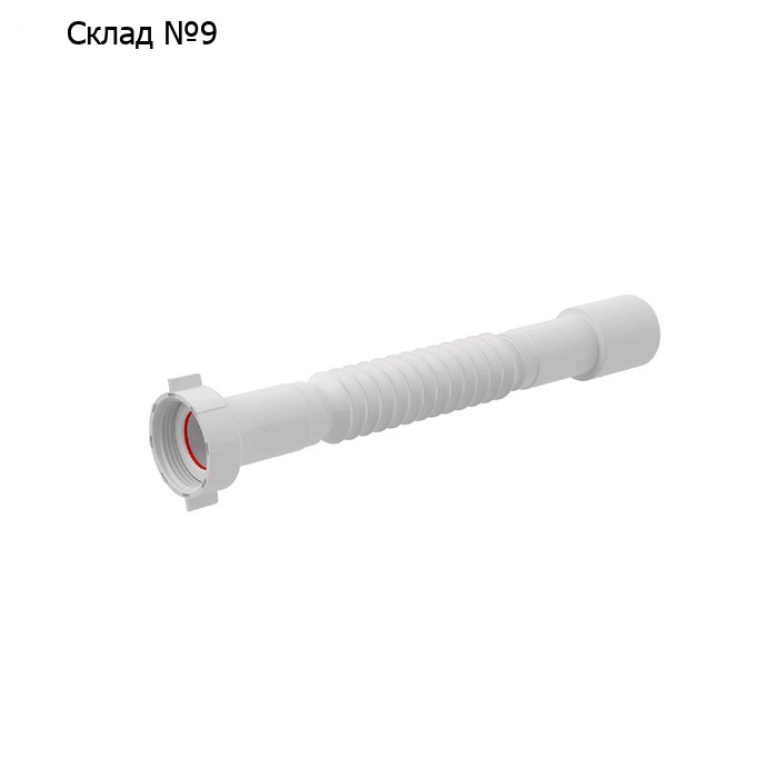 Труба гофрированная Alcaplast A750, 5/4" × 32/40 мм, длина 390-830 мм, полипропилен