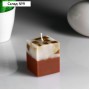 Свеча- куб с мозаикой "Корица" ароматическая, 5×6 см